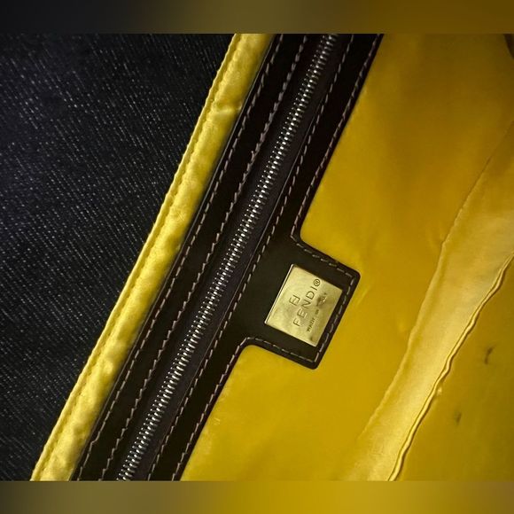 Fendi Denim Beaded Baguette - Picture 7 of 10